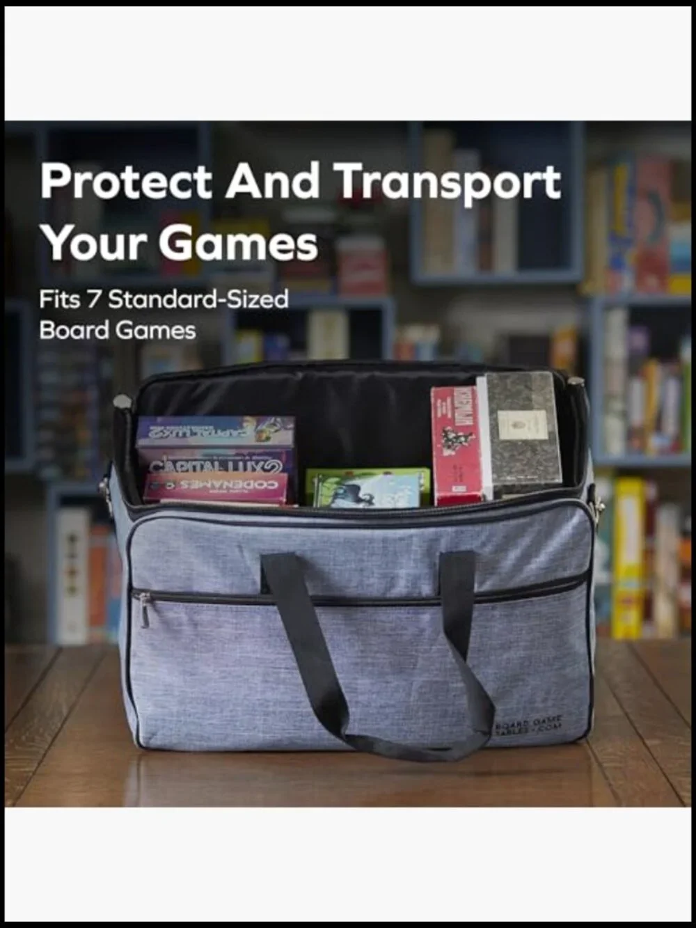 Board Game Bag for Gaming Lifestyle Travel Duffle Padded Protection Shoulder